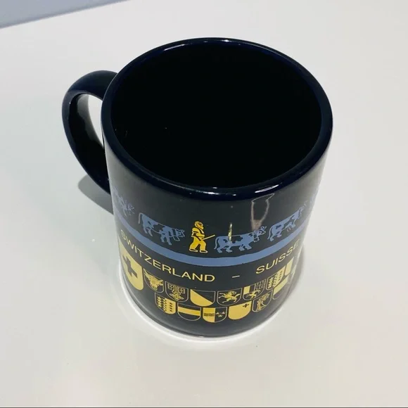 Bockling German Coffee Cup Deutschland Made in Germany Blue and Gold - Picture 6 of 8